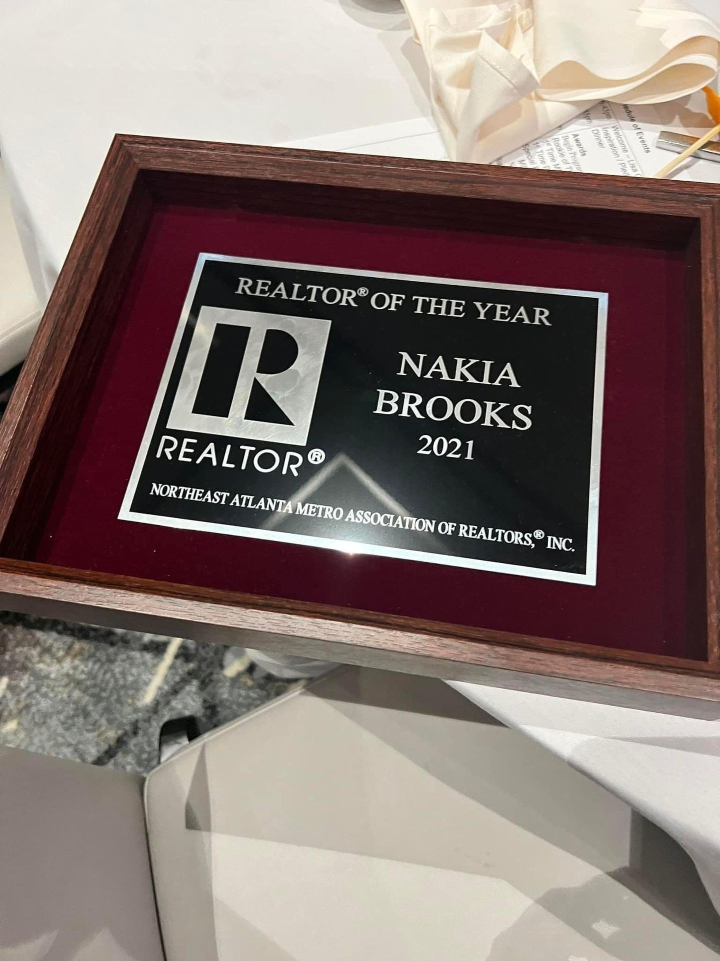 Nakia Brooks - REALTOR of the Year